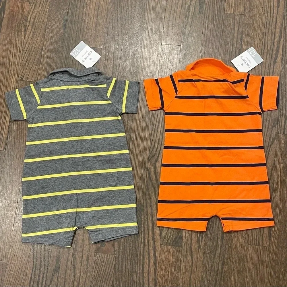 NWT Carter's 2-piece bundle Romper set baby boy size